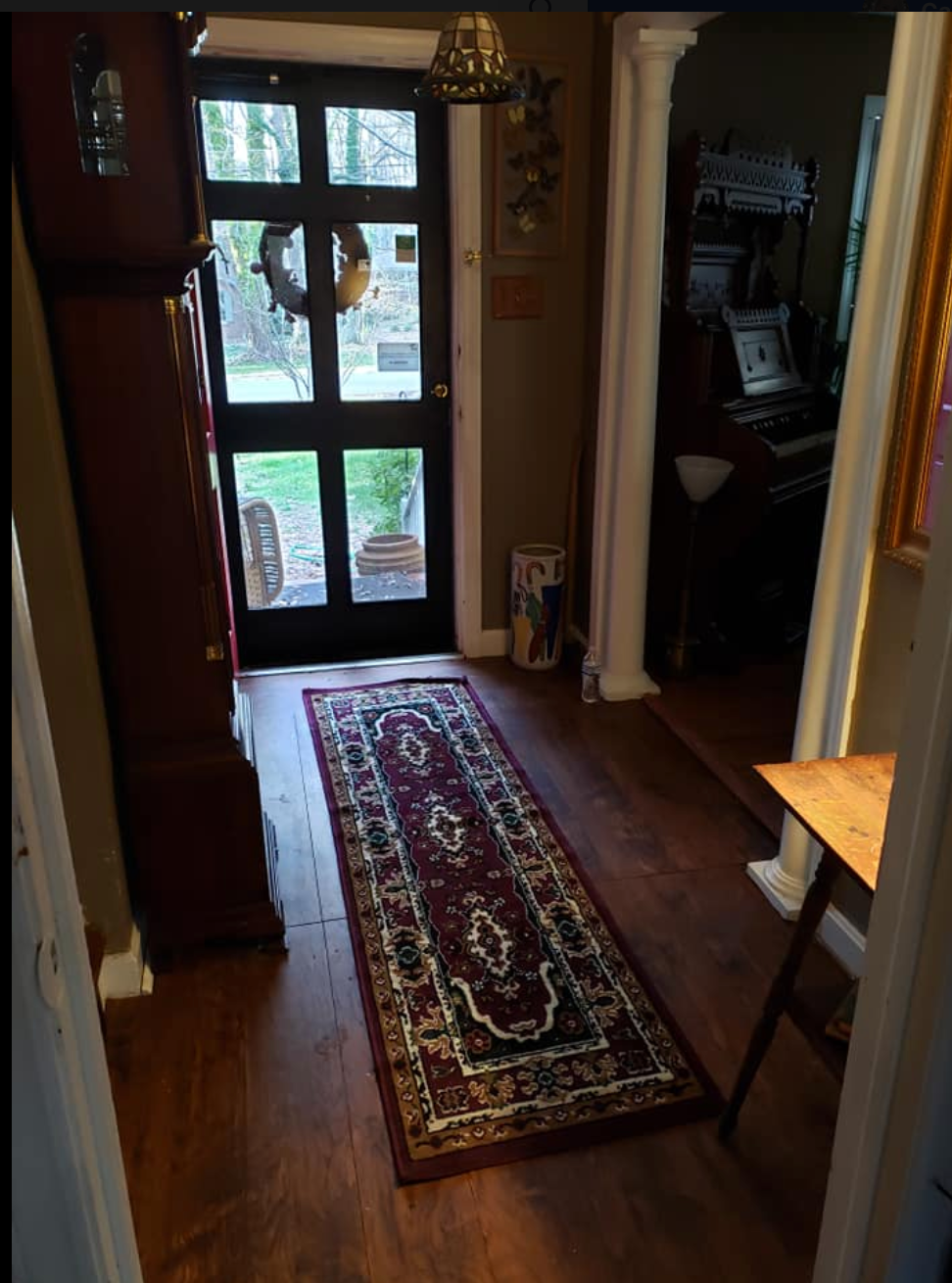 After: Entryway & Hardwood Floors